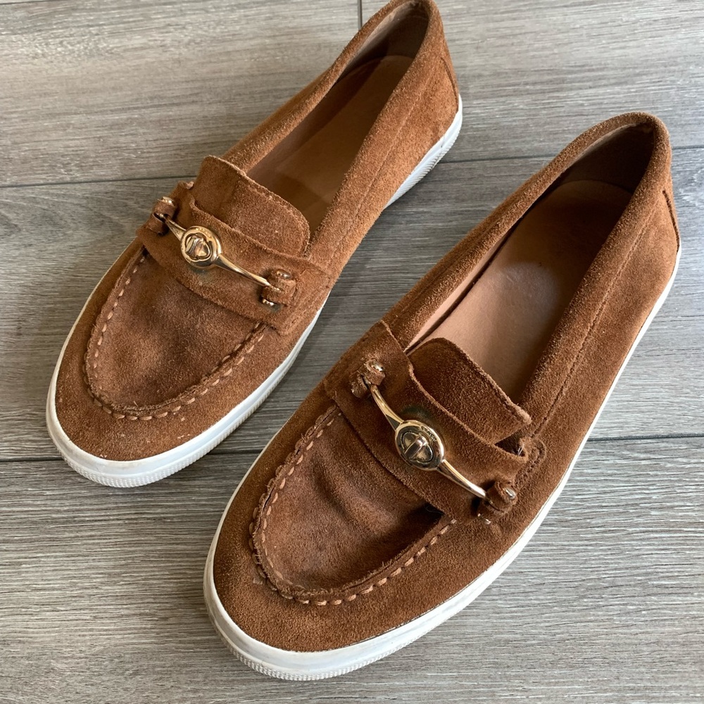 COACH Suede Moccasins